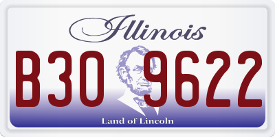 IL license plate B309622