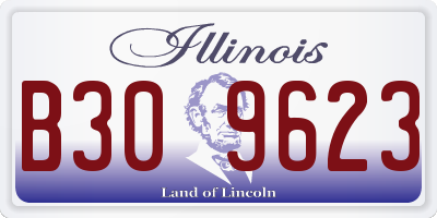 IL license plate B309623