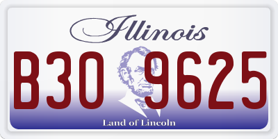 IL license plate B309625