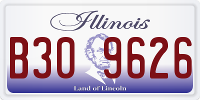 IL license plate B309626