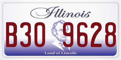 IL license plate B309628