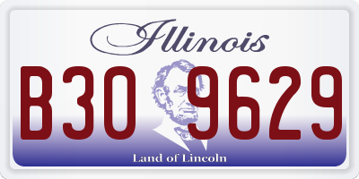 IL license plate B309629