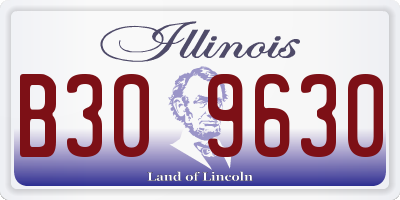 IL license plate B309630