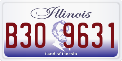 IL license plate B309631