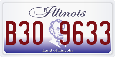 IL license plate B309633