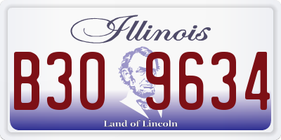 IL license plate B309634