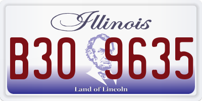 IL license plate B309635