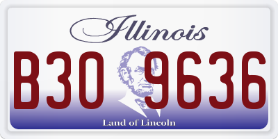 IL license plate B309636