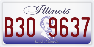 IL license plate B309637