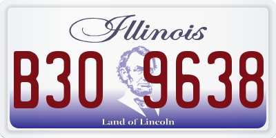 IL license plate B309638