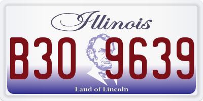 IL license plate B309639
