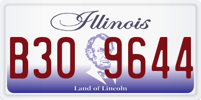 IL license plate B309644