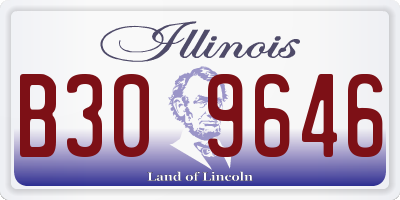 IL license plate B309646