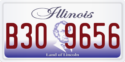 IL license plate B309656