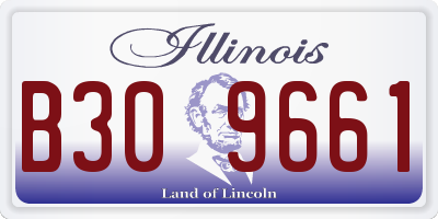 IL license plate B309661