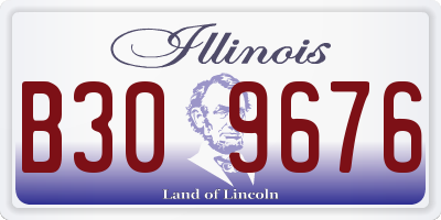 IL license plate B309676