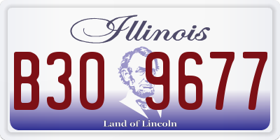 IL license plate B309677
