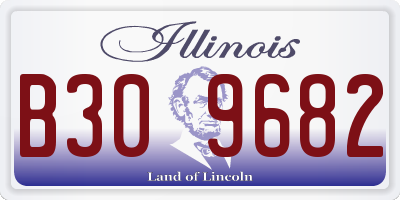 IL license plate B309682