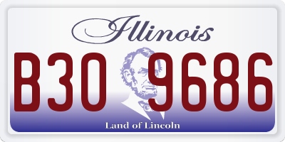 IL license plate B309686