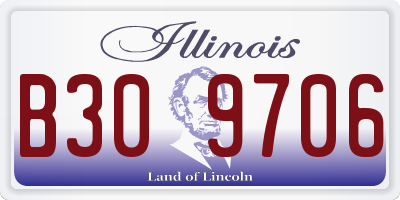 IL license plate B309706