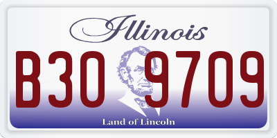 IL license plate B309709