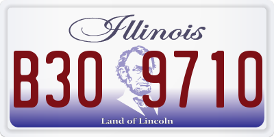 IL license plate B309710