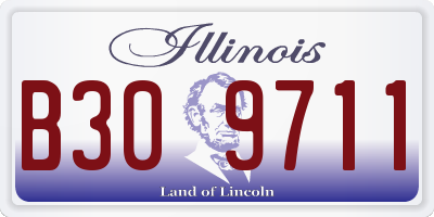 IL license plate B309711