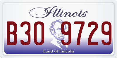 IL license plate B309729