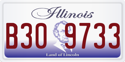 IL license plate B309733