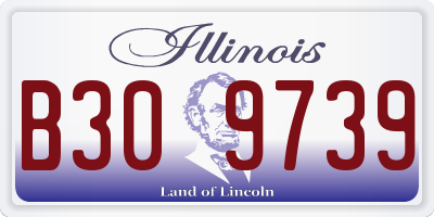 IL license plate B309739