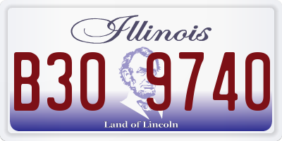 IL license plate B309740