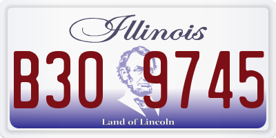 IL license plate B309745