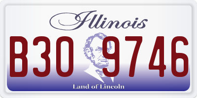 IL license plate B309746