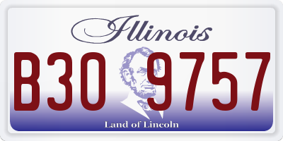 IL license plate B309757
