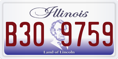 IL license plate B309759