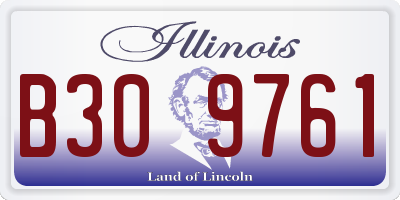 IL license plate B309761