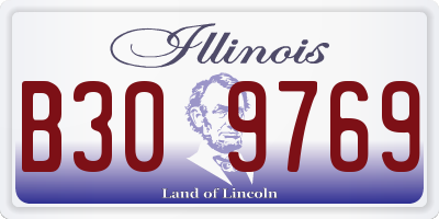 IL license plate B309769