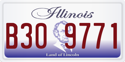IL license plate B309771