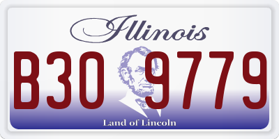 IL license plate B309779