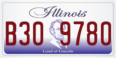 IL license plate B309780
