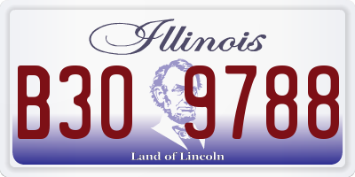 IL license plate B309788