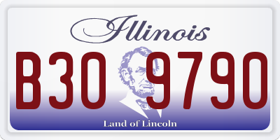 IL license plate B309790