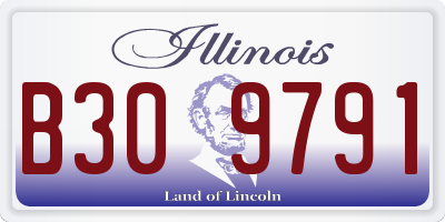 IL license plate B309791