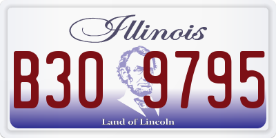 IL license plate B309795
