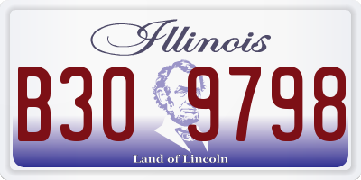 IL license plate B309798