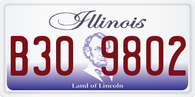 IL license plate B309802