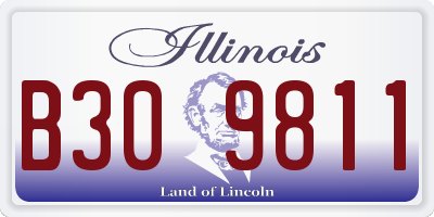 IL license plate B309811