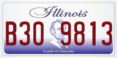 IL license plate B309813
