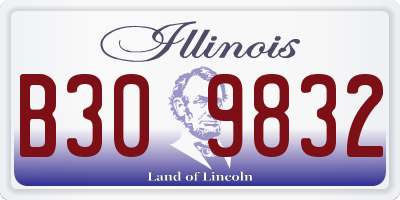 IL license plate B309832