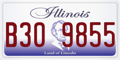 IL license plate B309855